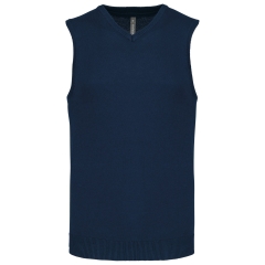 Pull col V sans manches Marine Kariban – Gilet professionnel