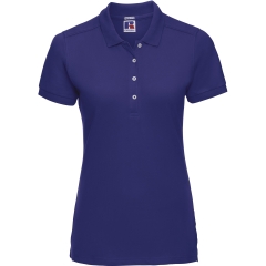 Polo Stretch Femme Bleu Royal Russell – Coupe Slim 210 g/m²