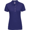 Polo Stretch Femme Bleu Royal Russell – Coupe Slim 210 g/m²