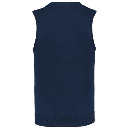 Pull col V sans manches Marine Kariban – Gilet professionnel – vue 2