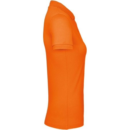 Polo bio femme coupe slim Orange B&C Inspire 170 g/m² – vue 3