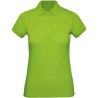 Polo bio femme coupe slim vert Orchid Green B&C