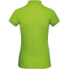 Polo bio femme coupe slim vert Orchid Green B&C – vue 2
