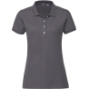 Polo Stretch Femme Gris Convoy Grey Russell – Coupe Slim
