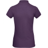 Polo Bio Femme Coupe Slim Violet Radiant Purple B&C – vue 2