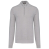 Pull 1/4 Zip Homme Gris Chiné Kariban – Personnalisable