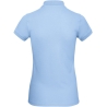 Polo bio femme coupe slim ciel B&C Inspire 170 g/m² – vue 2