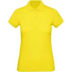 Polo bio femme Solar Yellow B&C – Coton biologique 170 g/m²