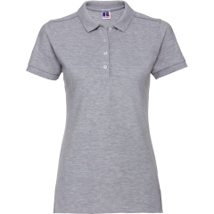 Polo Stretch Femme Russell Gris (Light Oxford) – Coupe Slim