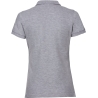 Polo Stretch Femme Russell Gris (Light Oxford) – Coupe Slim – vue 2