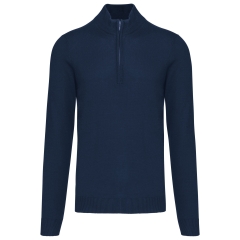 Pull 1/4 zip homme Marine Kariban – 290 g/m²