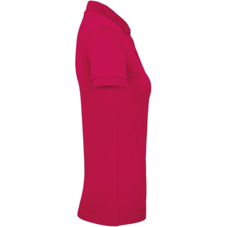 Polo bio femme coupe slim Rose Sorbet B&C Inspire – vue 3