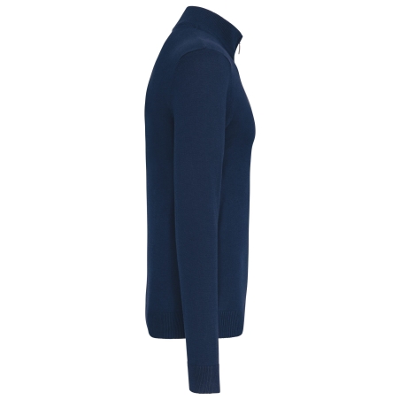 Pull 1/4 zip homme Marine Kariban – 290 g/m² – vue 3