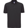 Polo homme Classic Noir Russell – Coton piqué 200 g/m²