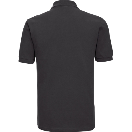 Polo homme Classic Noir Russell – Coton piqué 200 g/m² – vue 2