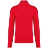 Pull 1/4 zip homme Rouge Kariban – personnalisé en France – vue 2