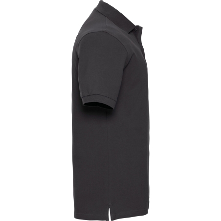 Polo homme Classic Noir Russell – Coton piqué 200 g/m² – vue 3
