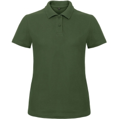 Polo femme coupe cintrée vert bouteille B&C ID.001