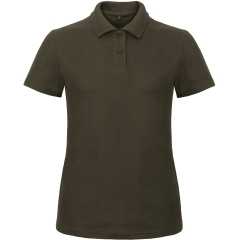 Polo Femme ID.001 B&C Marron – Coupe Cintrée 180 g/m²