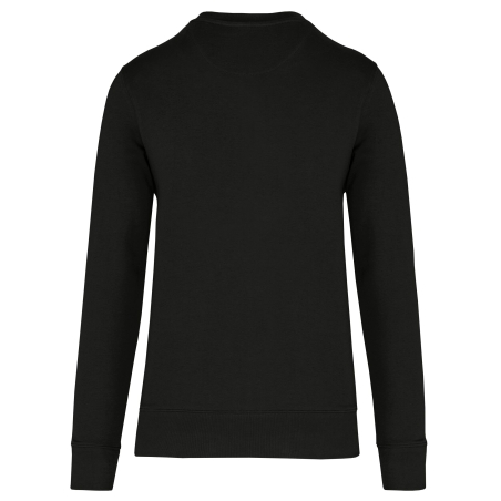 Sweat-shirt écoresponsable col rond unisexe Noir Kariban – vue 2