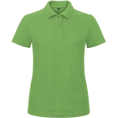 Polo femme coupe cintrée vert Real Green B&C ID.001
