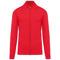 Cardigan zippé Rouge Kariban – Col cheminée 425 g/m²