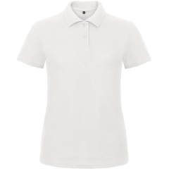 Polo femme coupe cintrée Blanc B&C ID.001 – 180 g/m²