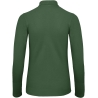 Polo femme manches longues B&C ID.001 – Vert Bouteille – vue 2