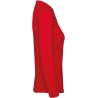 Polo Femme Manches Longues B&C ID.001 Rouge – 180 g/m² – vue 3