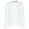 Sweat-shirt écoresponsable col rond unisexe Blanc Kariban