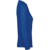 Polo femme manches longues bleu roi B&C ID.001 – 180 g/m² – vue 3
