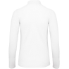 Polo femme manches longues B&C ID.001 Blanc – vue 2