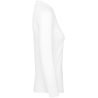 Polo femme manches longues B&C ID.001 Blanc – vue 3