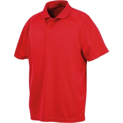 Polo Performance Aircool Rouge Spiro – Stretch Respirant