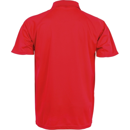 Polo Performance Aircool Rouge Spiro – Stretch Respirant – vue 2
