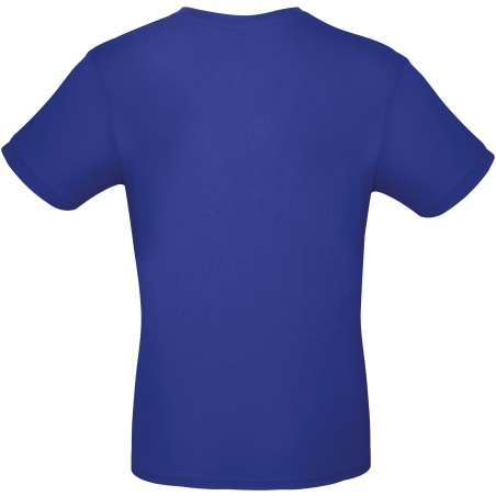 T-shirt homme col rond Bleu Cobalt B&C E150 – vue 2