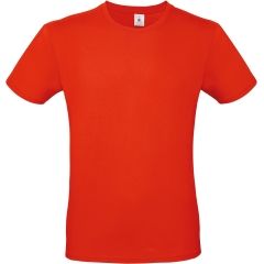 T-shirt homme col rond Rouge Fire Red B&C E150