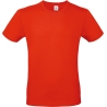 T-shirt homme col rond Rouge Fire Red B&C E150