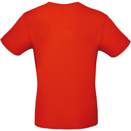 T-shirt homme col rond Rouge Fire Red B&C E150 – vue 2
