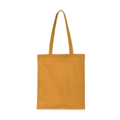 Sac shopping coton longues anses Jaune (Curcuma) Kimood