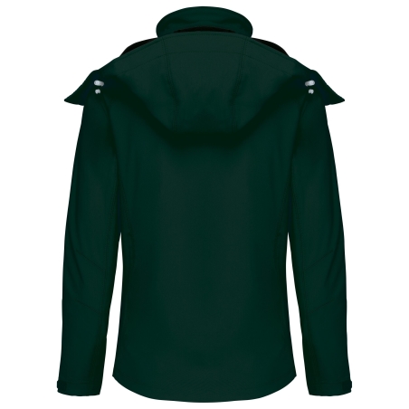 Veste softshell femme à capuche Kariban – Vert Bouteille – vue 2