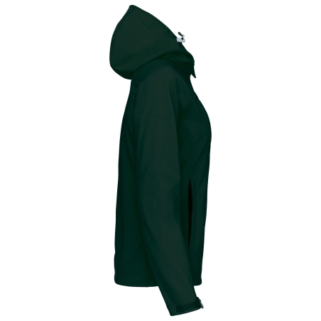 Veste softshell femme à capuche Kariban – Vert Bouteille – vue 3