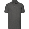 Polo homme 65/35 gris chiné Fruit of the Loom – 180 g/m²