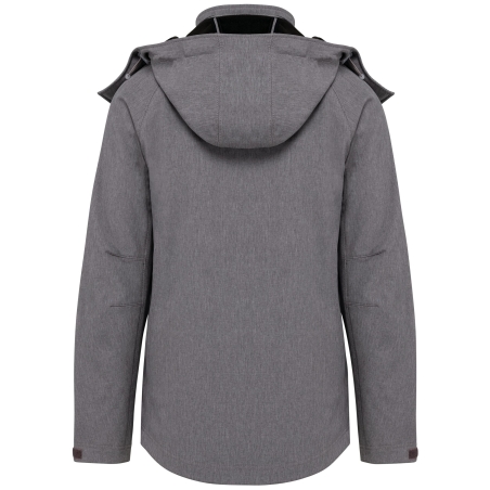 Veste Softshell Femme Capuche Amovible Kariban – Gris – vue 2
