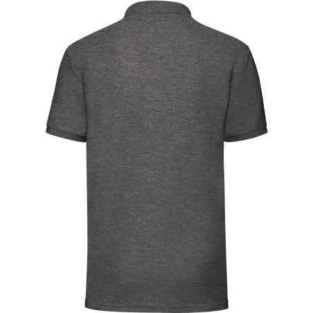 Polo homme 65/35 gris chiné Fruit of the Loom – 180 g/m² – vue 2