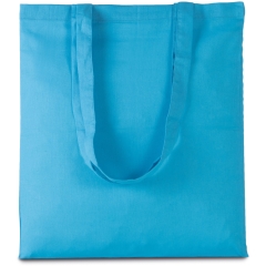 Sac shopping coton longues anses Turquoise Kimood