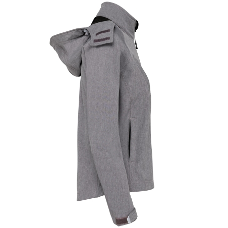 Veste Softshell Femme Capuche Amovible Kariban – Gris – vue 3