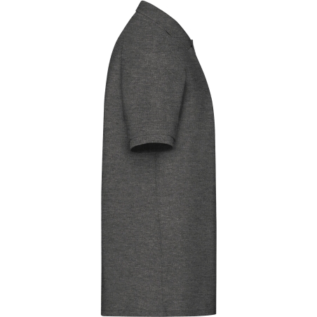 Polo homme 65/35 gris chiné Fruit of the Loom – 180 g/m² – vue 3