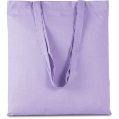Sac shopping longues anses violet Kimood – Coton naturel