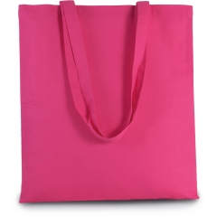 Sac shopping coton longues anses Rose Magenta Kimood